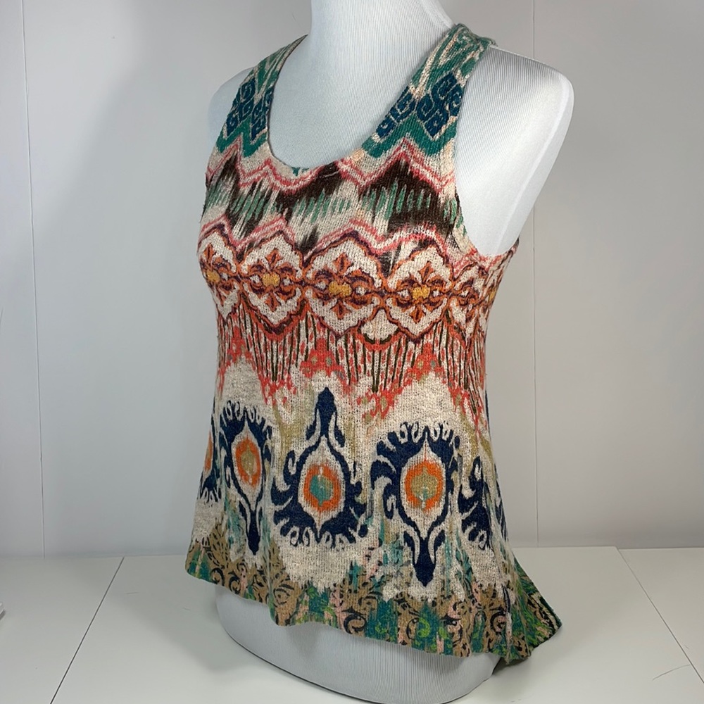 GINGER G printed knit tank, size Small